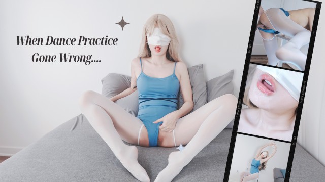 【fortunecutie】When dance practice went wrong&period;&period;&period;&period;&period;&period;&period; Ballet Leotard with White Pantyhose 当舞蹈练习变了味&period;&period;&period;&period;&period;
